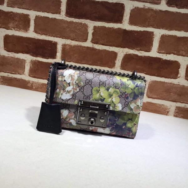 AAA+ Gucci Padlock small GG bees shoulder 409487 bag Dola Gucci 94936
