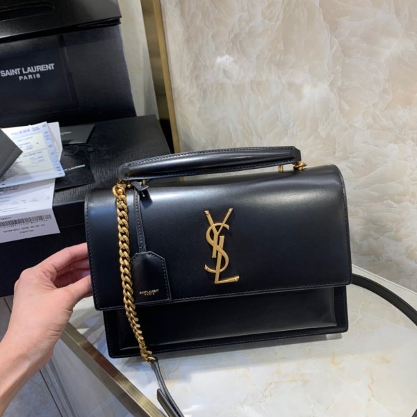 Buy Replica Saint Laurent YSL Sunset Shoulder 25cm Bag Dola YSL 14738